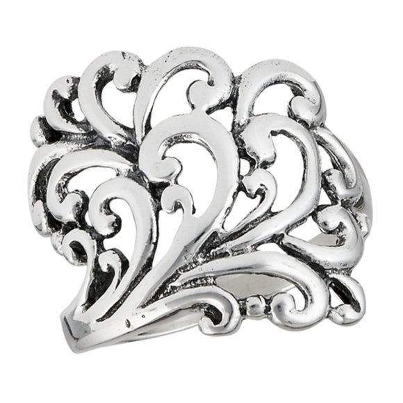 " Swirl Burst" Ring - Picture 1 of 4